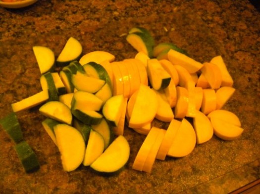 Chopped Zucchini For Soup