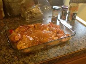 Chicken Coated With Orange Marinade