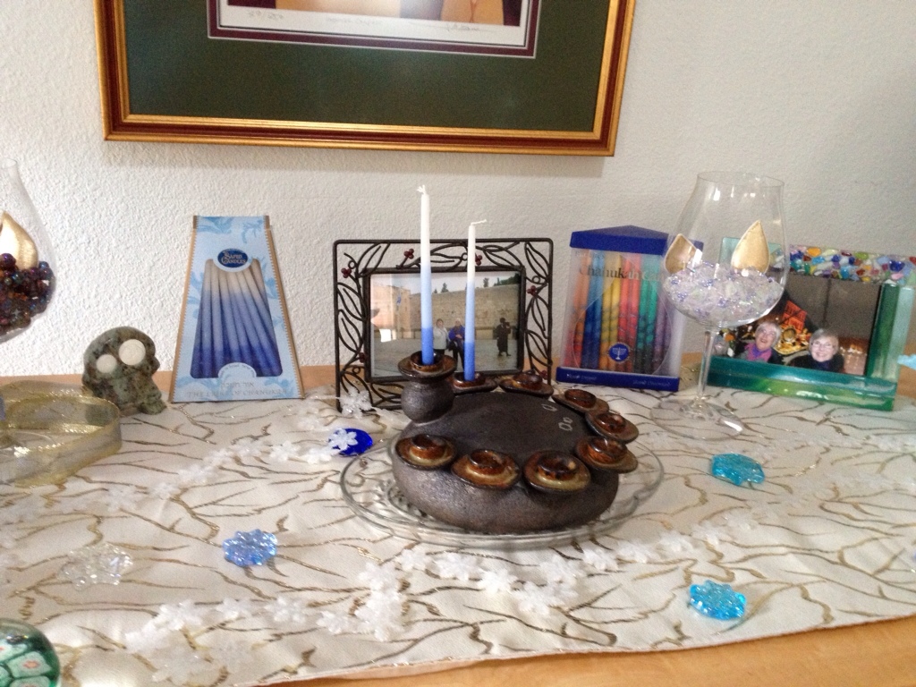 Hanukkah Menorah Ready To Light